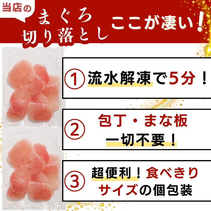【本州送料無料!最大1,200円OFF】 天然ビンチョウまぐろ切り落とし(刺身用100g×5〜10パック)|海鮮丼・手巻き寿司に最適 冷凍 さかな