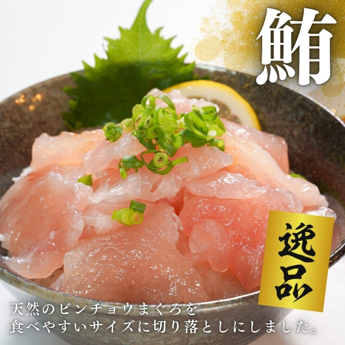 【本州送料無料!最大1,200円OFF】 天然ビンチョウまぐろ切り落とし(刺身用100g×5〜10パック)|海鮮丼・手巻き寿司に最適 冷凍 さかな