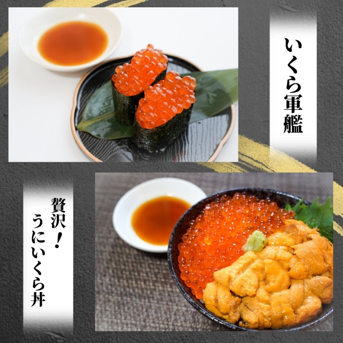 【本州送料無料!最大12,500円OFF】 北海道産 いくら醤油漬け(小分け)1~10パック|ご飯のお供・海鮮丼・手巻き寿司に最適 お店 冷凍