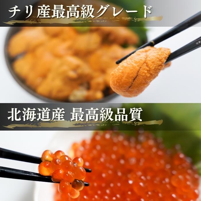 【本州送料無料!最大1,000円OFF】贅沢海鮮セット うに60g・いくら70g 各1〜2パック|丼・寿司・ギフトに|お店 冷凍