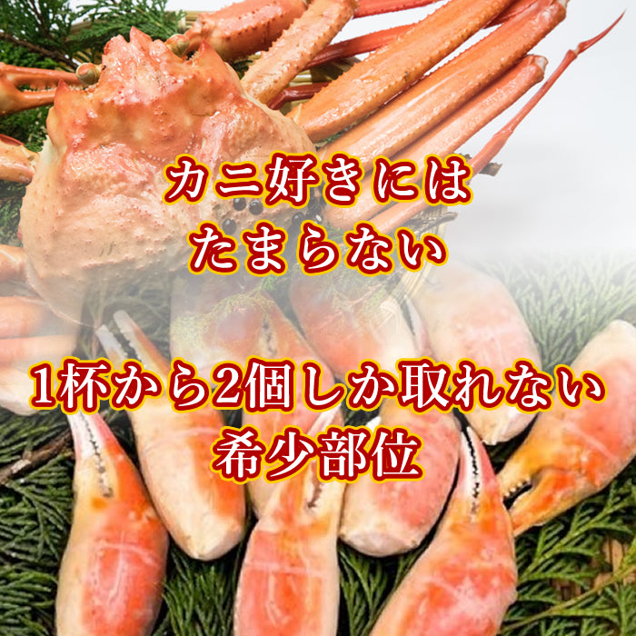 【本州送料無料!最大2,500円OFF】 ズワイガニ爪 4Lサイズ 1kg(21~25個)|ボイル済・冷凍・ギフト・鍋料理に最適 さかな 冷凍