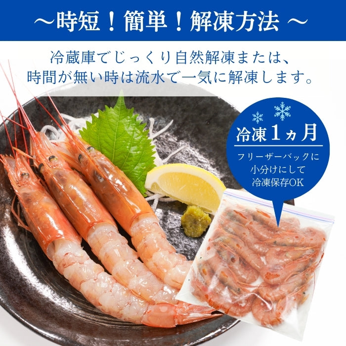 【本州送料無料】生食用 天然赤えび 2kg｜刺身OK！ぷりぷり食感の特大海老 お店 冷凍