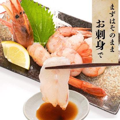 【本州送料無料】生食用 天然赤えび 2kg｜刺身OK！ぷりぷり食感の特大海老 お店 冷凍