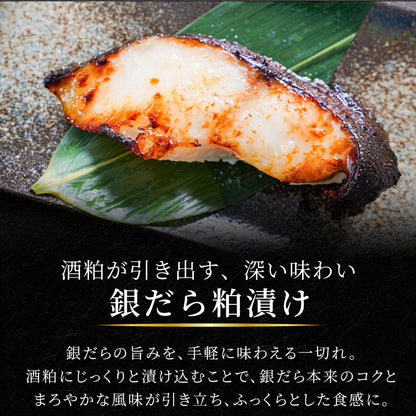 【本州送料無料】漬け魚プレミアムセット 和 (銀だら西京味噌漬 約80g×2・銀だら粕漬け 約80g×2・天然紅鮭 約120g×2)｜3種セット 個包装・冷凍・贈答にどうぞ！さかな 冷凍