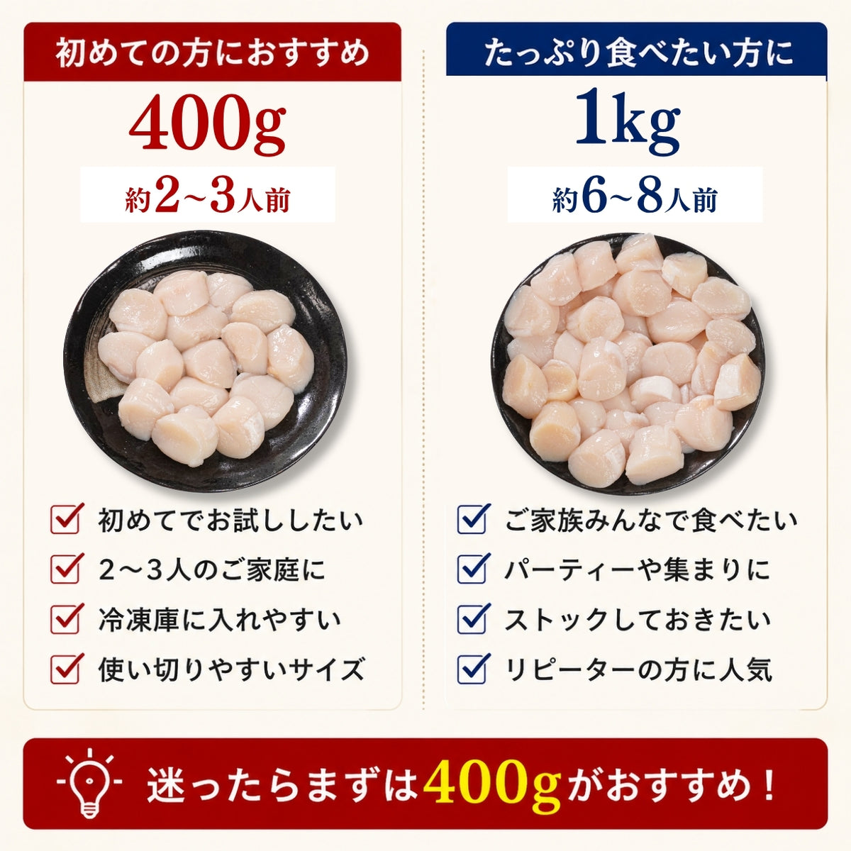 訳あり 生食用 北海道産 天然 ホタテ ほたて 貝柱フレーク（400g〜1kg）冷凍 さかな
