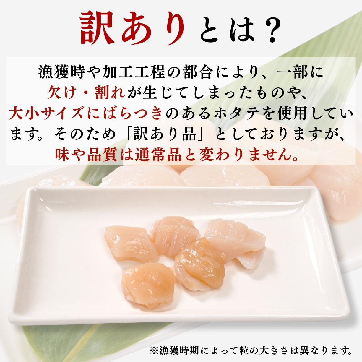 【本州送料無料！最大2,000円OFF】訳あり 生食用 北海道産 天然 ホタテ ほたて 貝柱フレーク（500g〜4kg）冷凍 さかな