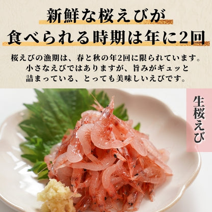 【本州送料無料】福袋お試し海鮮セット 駿河湾産 生しらす＆生桜えび（各100g×2）｜刺身・海鮮丼用 さかな 冷凍