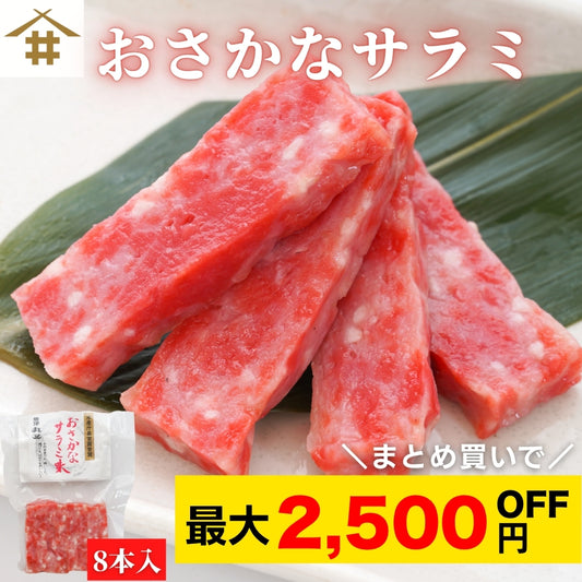 【本州送料無料！最大2,500円OFF】焼津名物 おさかなサラミ8本入り 2~6パック 水産庁長官賞受賞 ｜揚げかまぼこ×サラミ風味！魚肉おつまみ お店 冷蔵